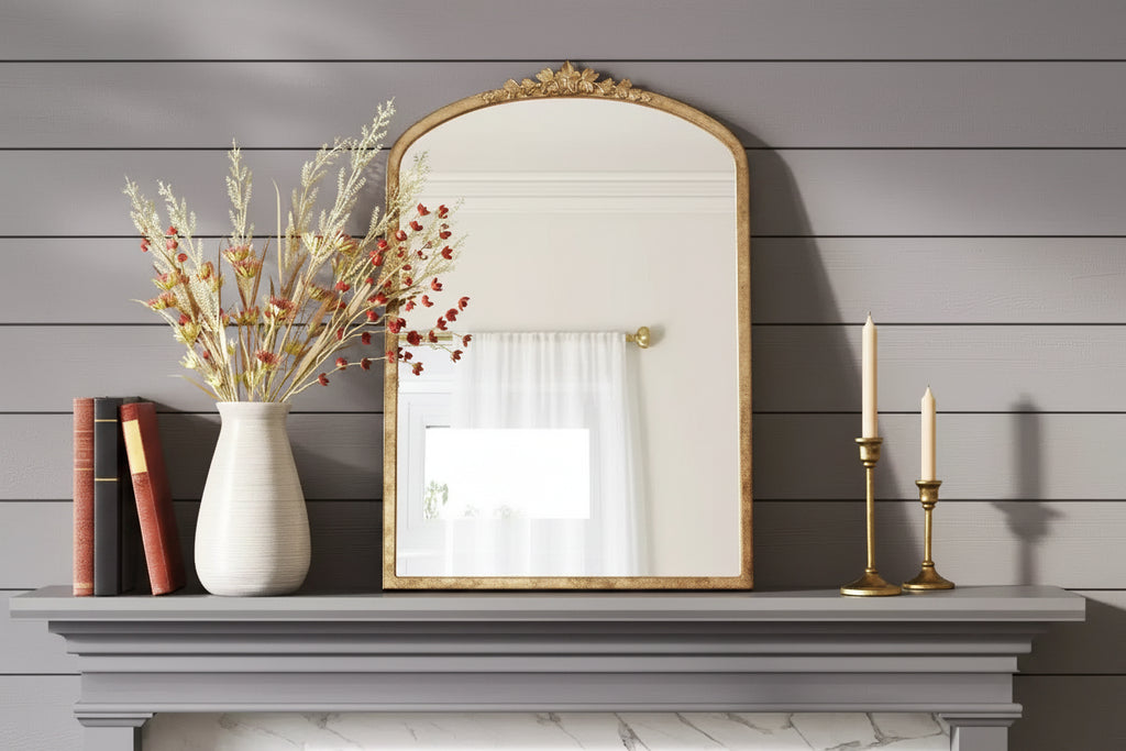 Specchio decorativo da parete dorato 20"x30" - ®