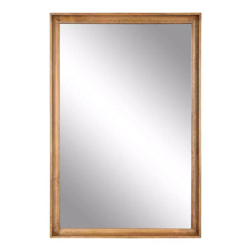 Specchio da parete rettangolare 24" x 36" in marrone rustico