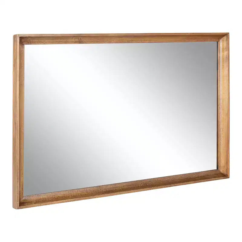 Specchio da parete rettangolare 24" x 36" in marrone rustico