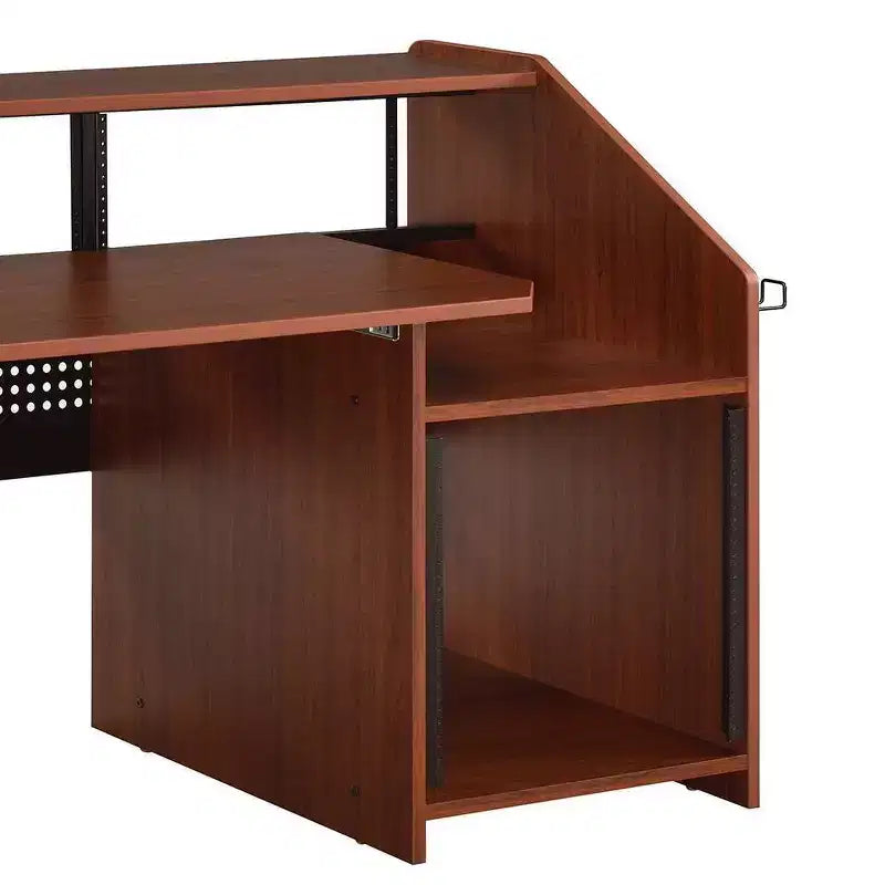 Scaffale Decorativo da 180 cm Naturale e Nero - : Struttura in Metallo, Superficie in Legno Composito, Ripiani a Giorno