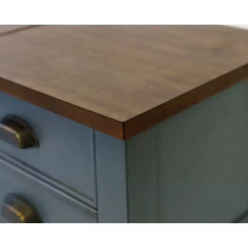 Scrivania angolare in legno con stazione di ricarica e porta USB