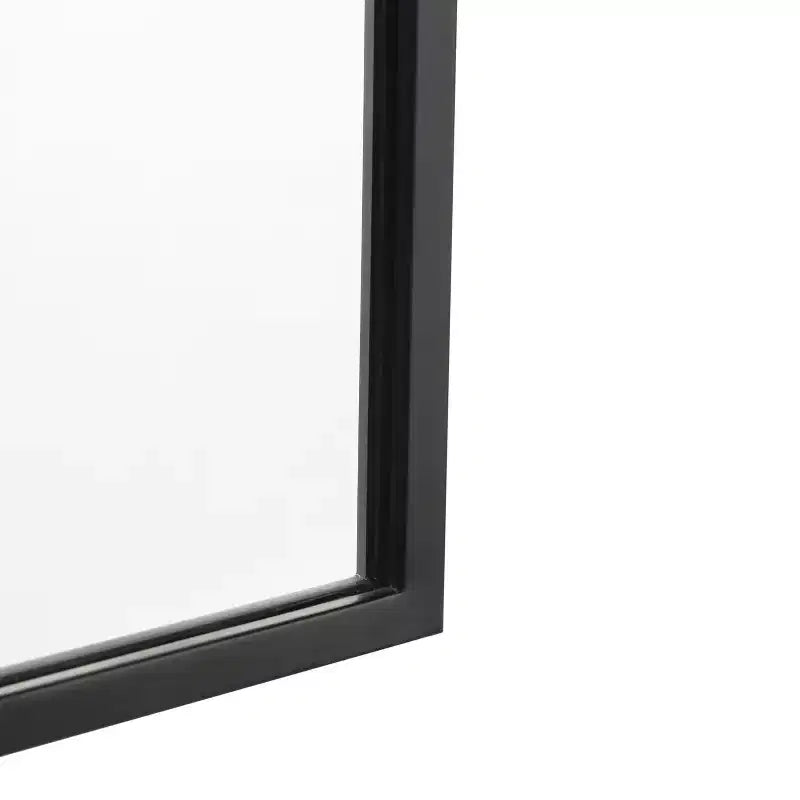Specchio da parete ad arco con cornice in metallo per ingressi, sale da pranzo e soggiorni