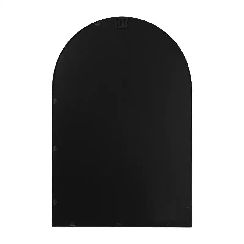 Specchio da parete ad arco con cornice in metallo per ingressi, sale da pranzo e soggiorni