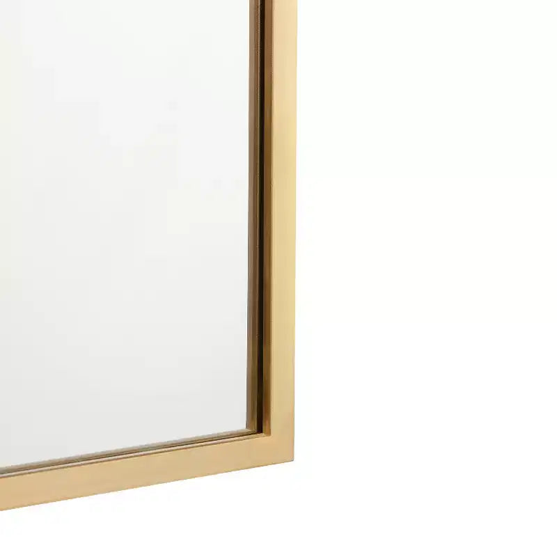 Specchio da parete ad arco con cornice in metallo per ingressi, sale da pranzo e soggiorni