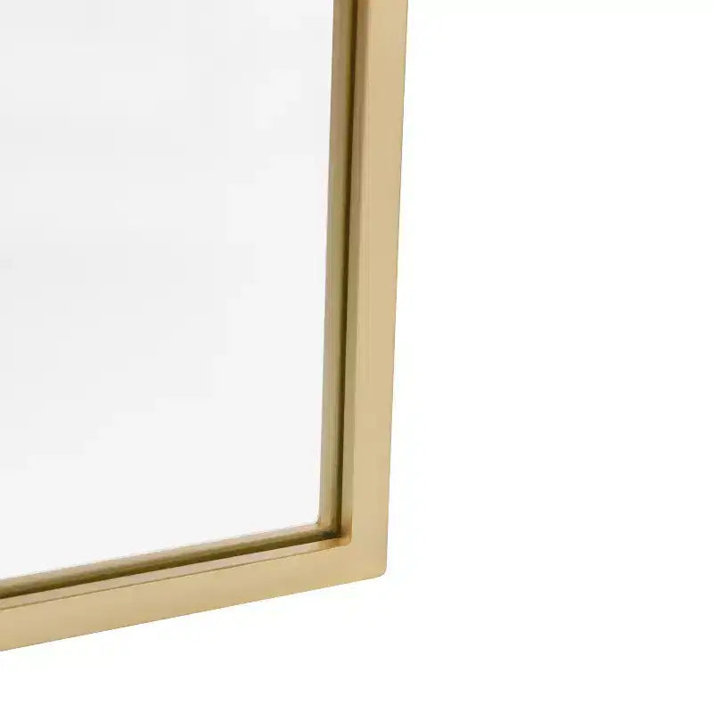 Specchio da parete ad arco con cornice in metallo per ingressi, sale da pranzo e soggiorni