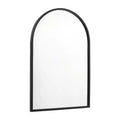 Specchio da parete ad arco con cornice in metallo per ingressi, sale da pranzo e soggiorni