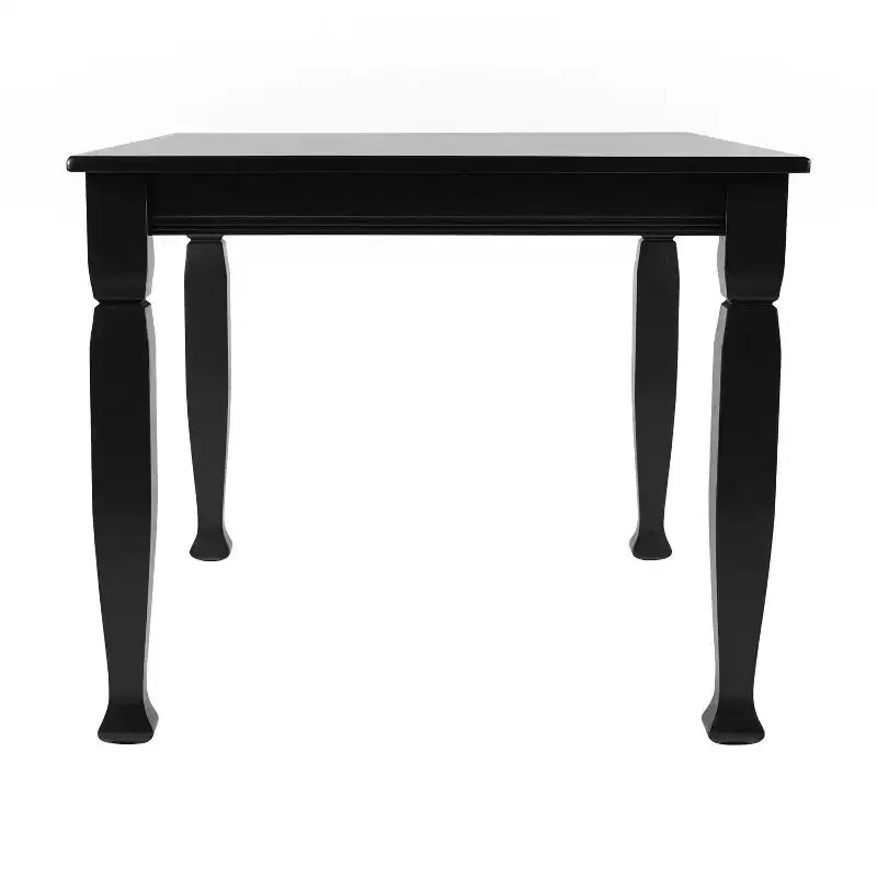 Tavolo da pranzo in legno con gambe intagliate
