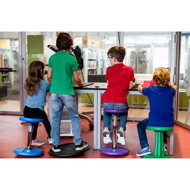 Sedia Regolabile Alta per Bambini da 16,5-24", Gialla