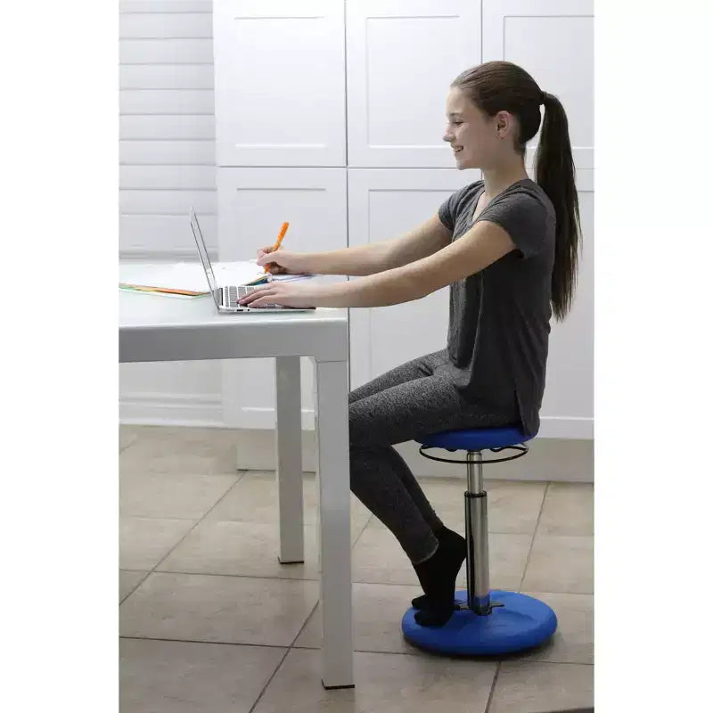 Sedia Regolabile Alta per Bambini da 16,5-24", Gialla