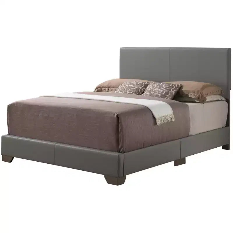 Letto a pannelli completo imbottito con struttura in similpelle
