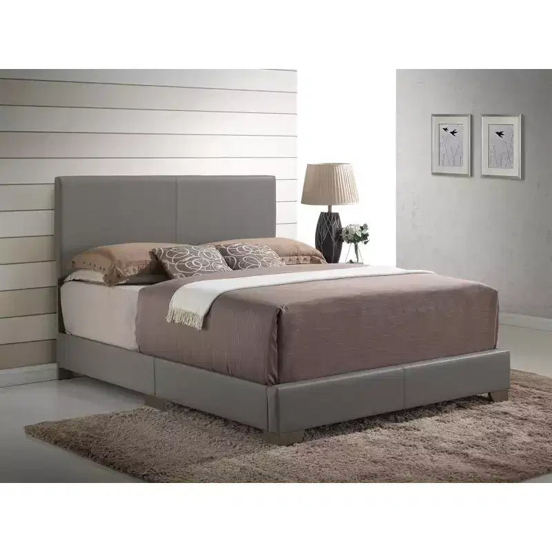 Letto a pannelli completo imbottito con struttura in similpelle
