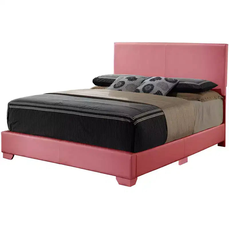 Letto a pannelli completo imbottito con struttura in similpelle