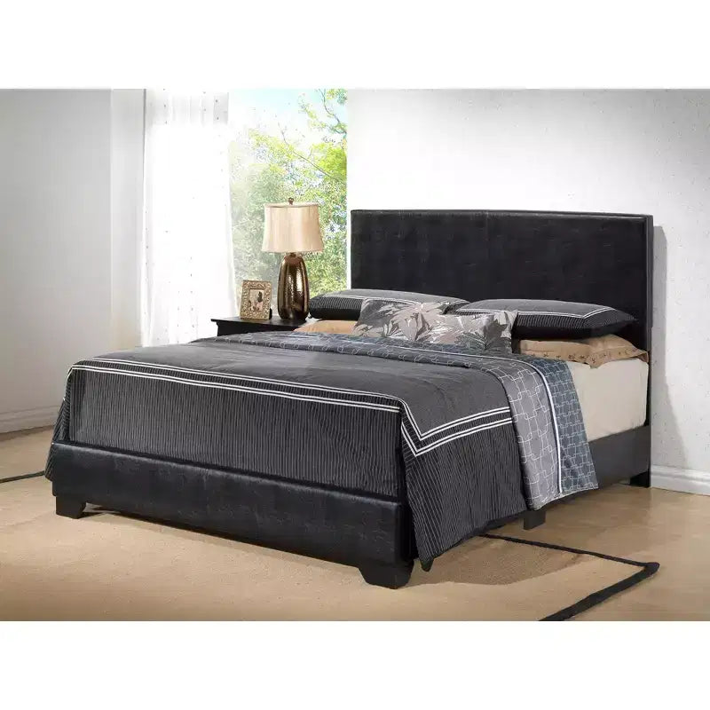 Letto a pannelli completo imbottito con struttura in similpelle