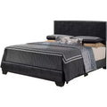 Letto a pannelli completo imbottito con struttura in similpelle