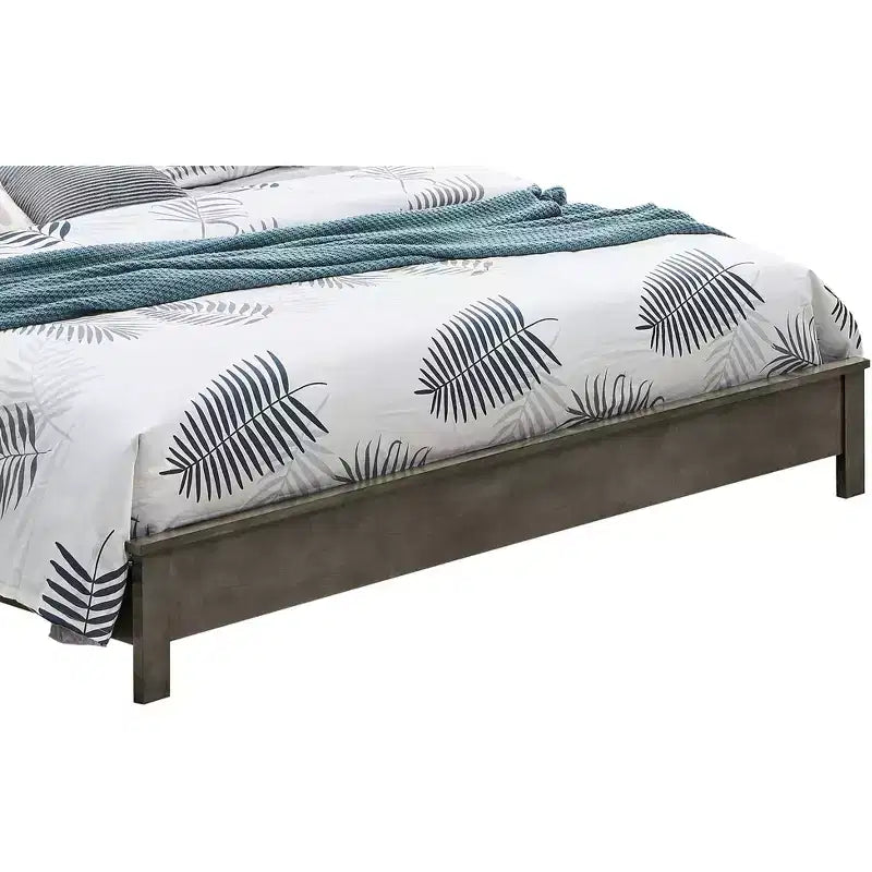 Letto king size imbottito con struttura in laminato di legno