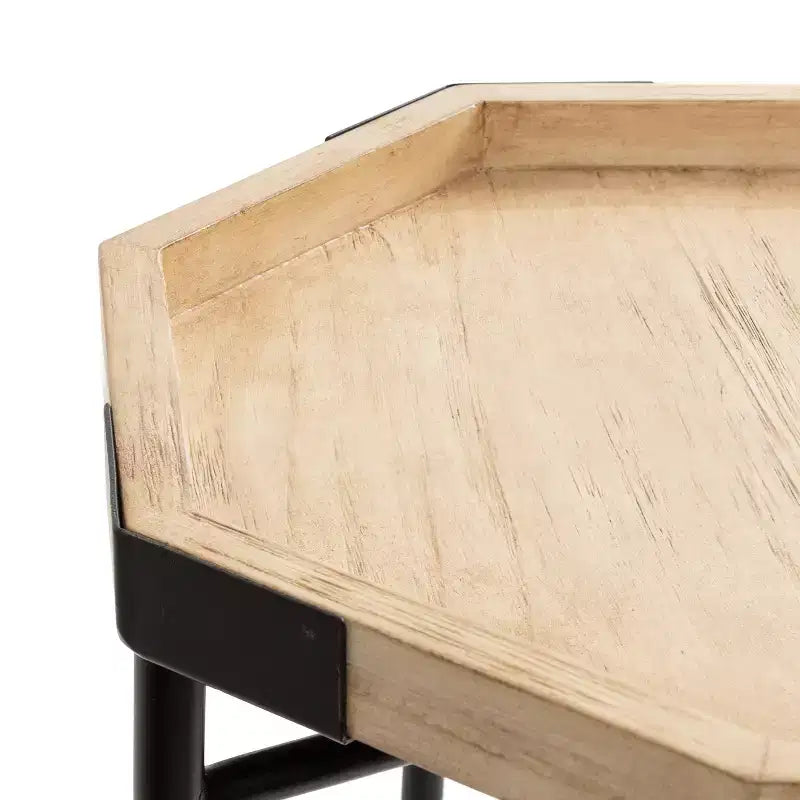 Tavolino Ottagonale in Legno