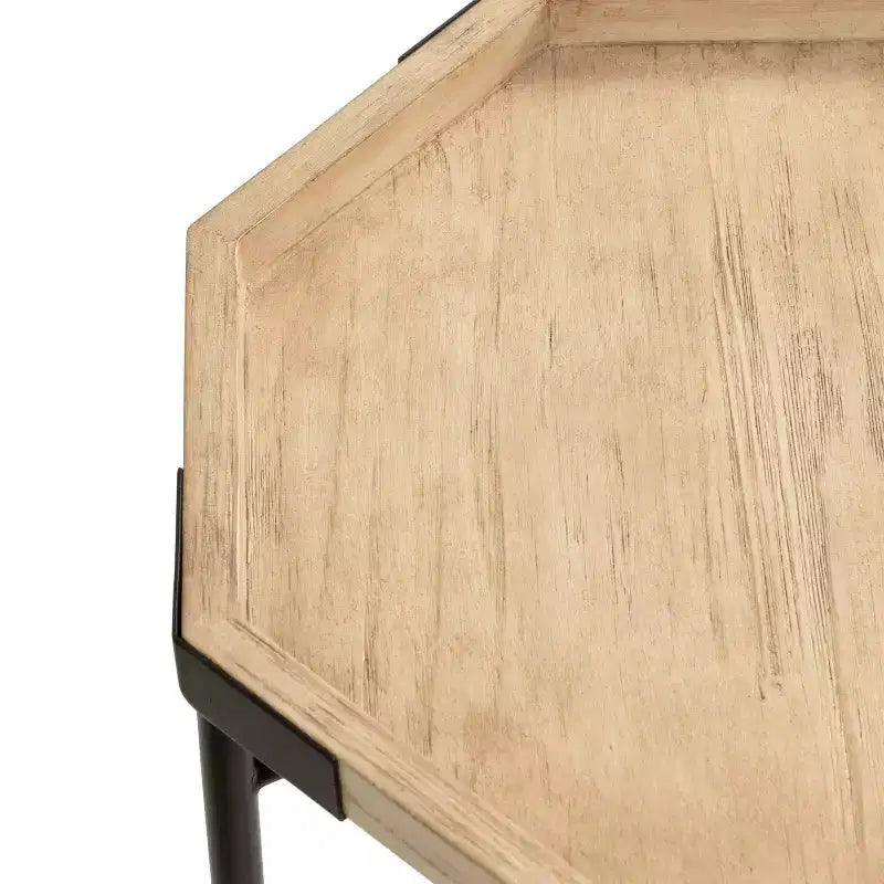 Tavolino Ottagonale in Legno