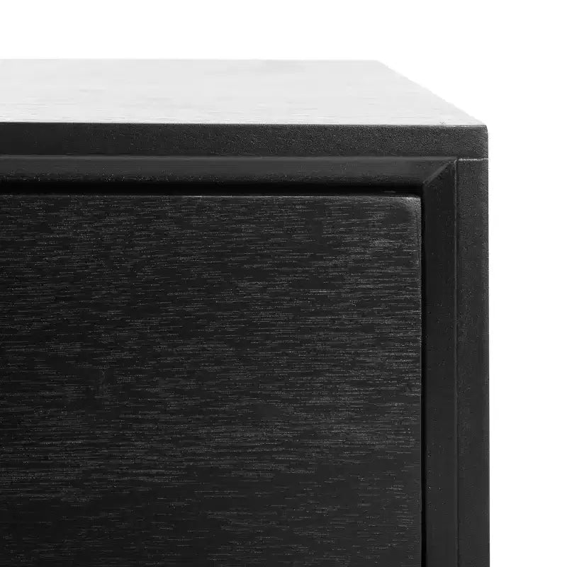 Tavolino con cassetto in pino e MDF bianco vintage