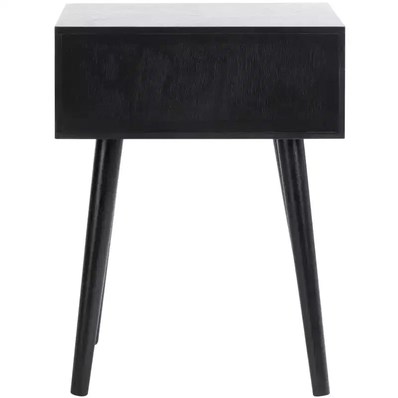 Tavolino con cassetto in pino e MDF bianco vintage