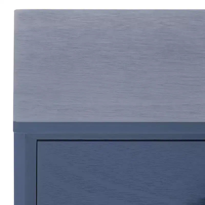 Tavolino con cassetto in pino e MDF bianco vintage