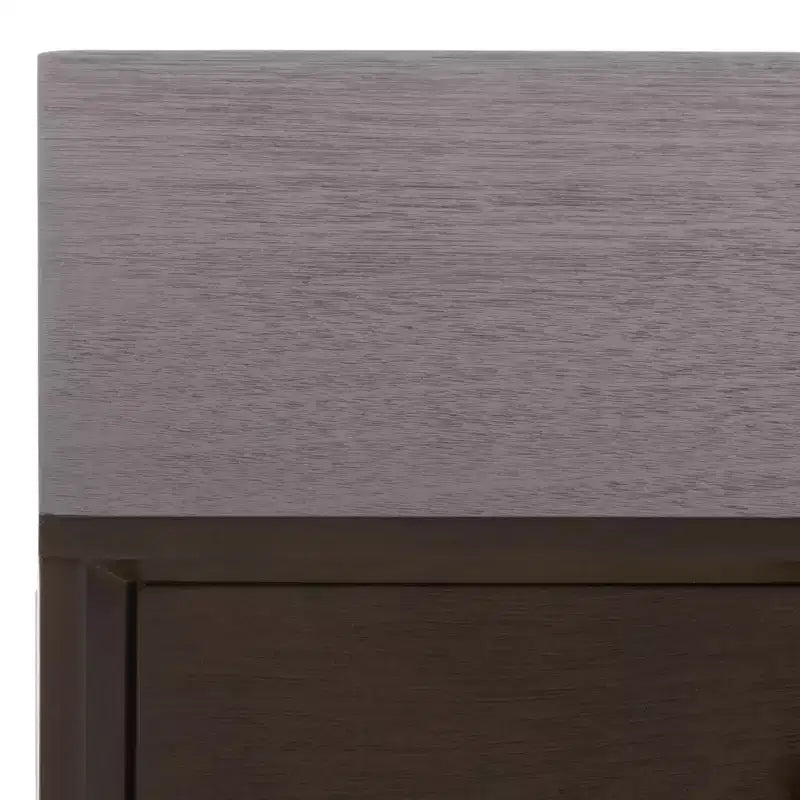 Tavolino con cassetto in pino e MDF bianco vintage