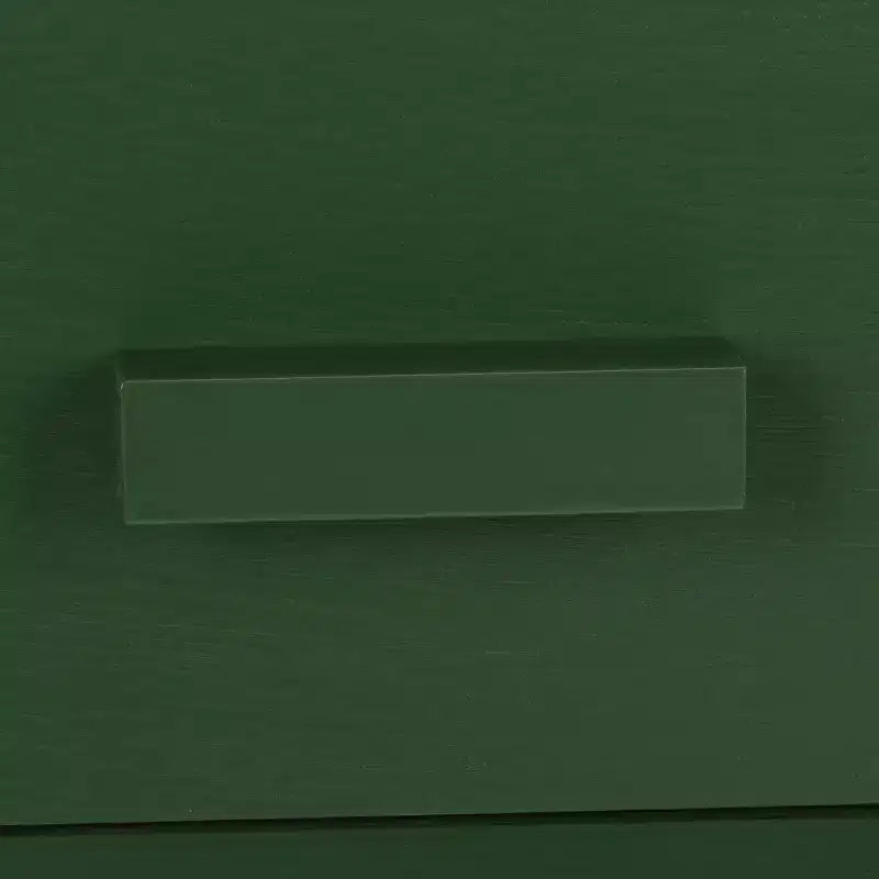 Tavolino con cassetto in pino e MDF bianco vintage