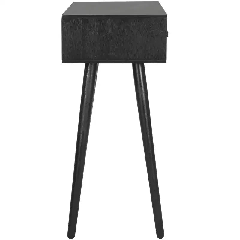 Console a 2 cassetti in pino e MDF con finitura bianca anticata