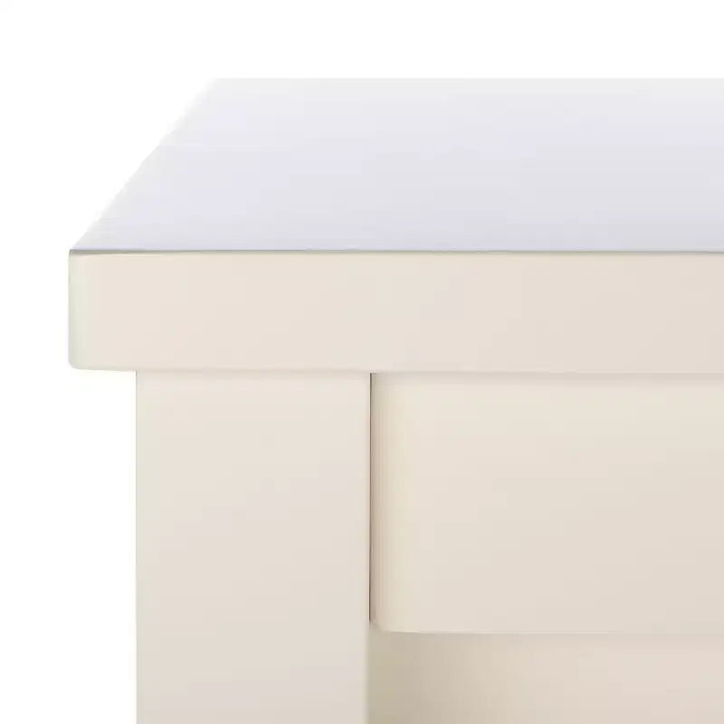 Tavolo da pranzo alto bianco in legno di gomma e MDF