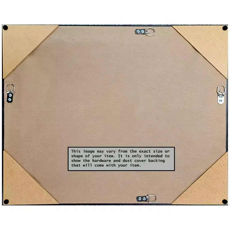 Specchio da parete smussato 20" x 24" con cornice color argento miele