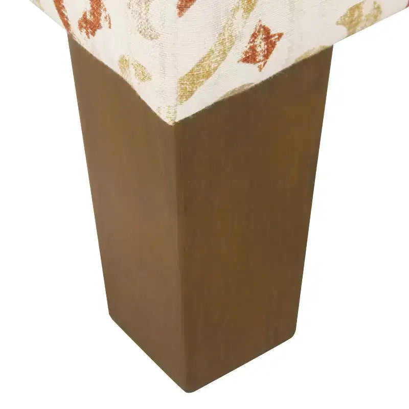 Pouf contenitore medio con coperchio incernierato e rivestimento in cotone