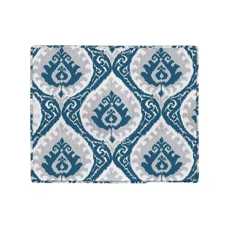 Pouf contenitore medio con coperchio incernierato e rivestimento in cotone